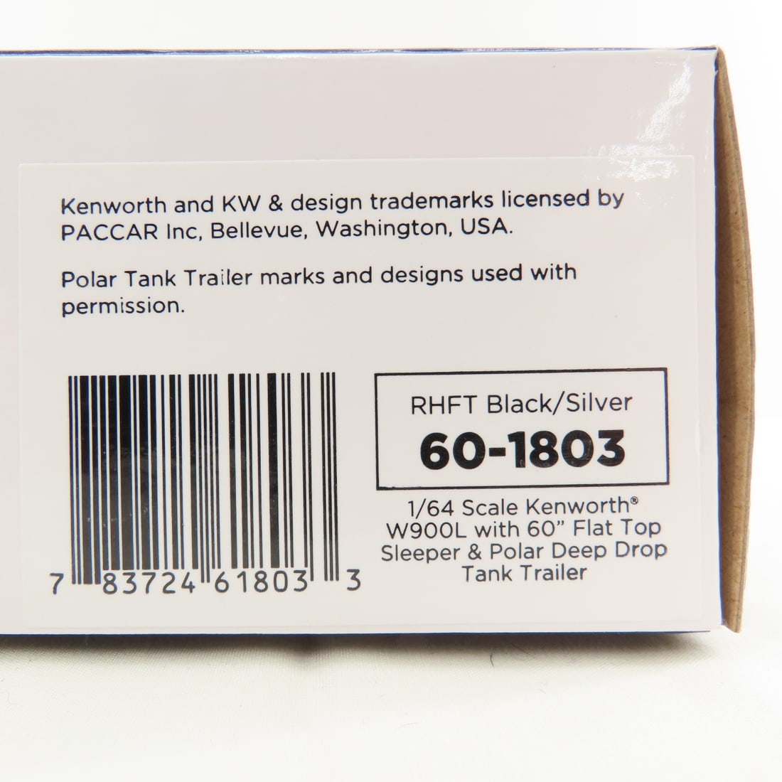 DCP First Gear 1:64 Scale Kenworth W900L Flattop - 11