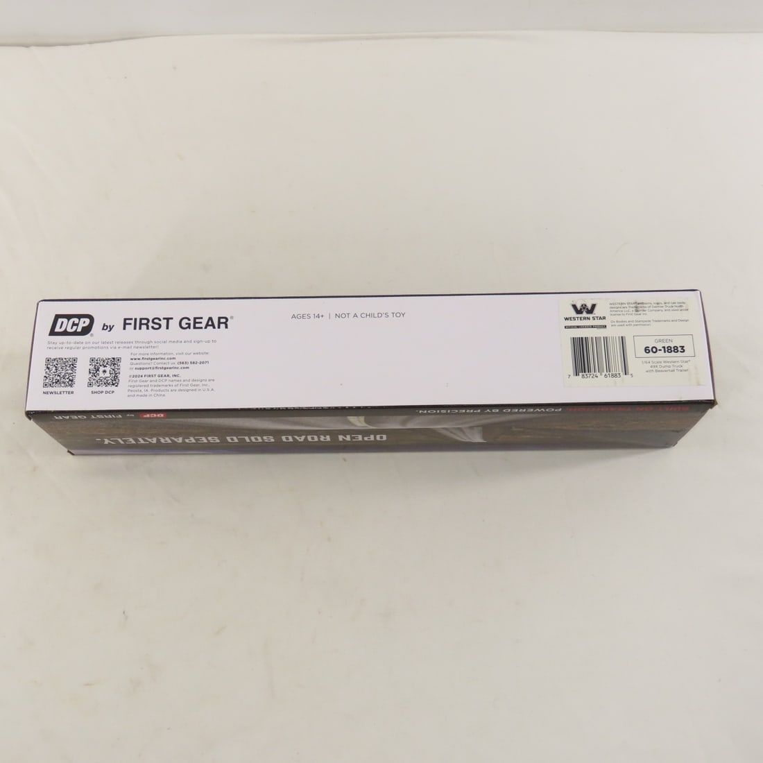 DCP First Gear 1:64 Western Star Green Dump Truck - 10