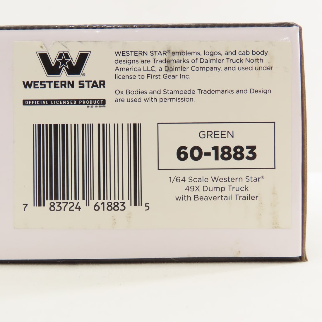 DCP First Gear 1:64 Western Star Green Dump Truck - 11