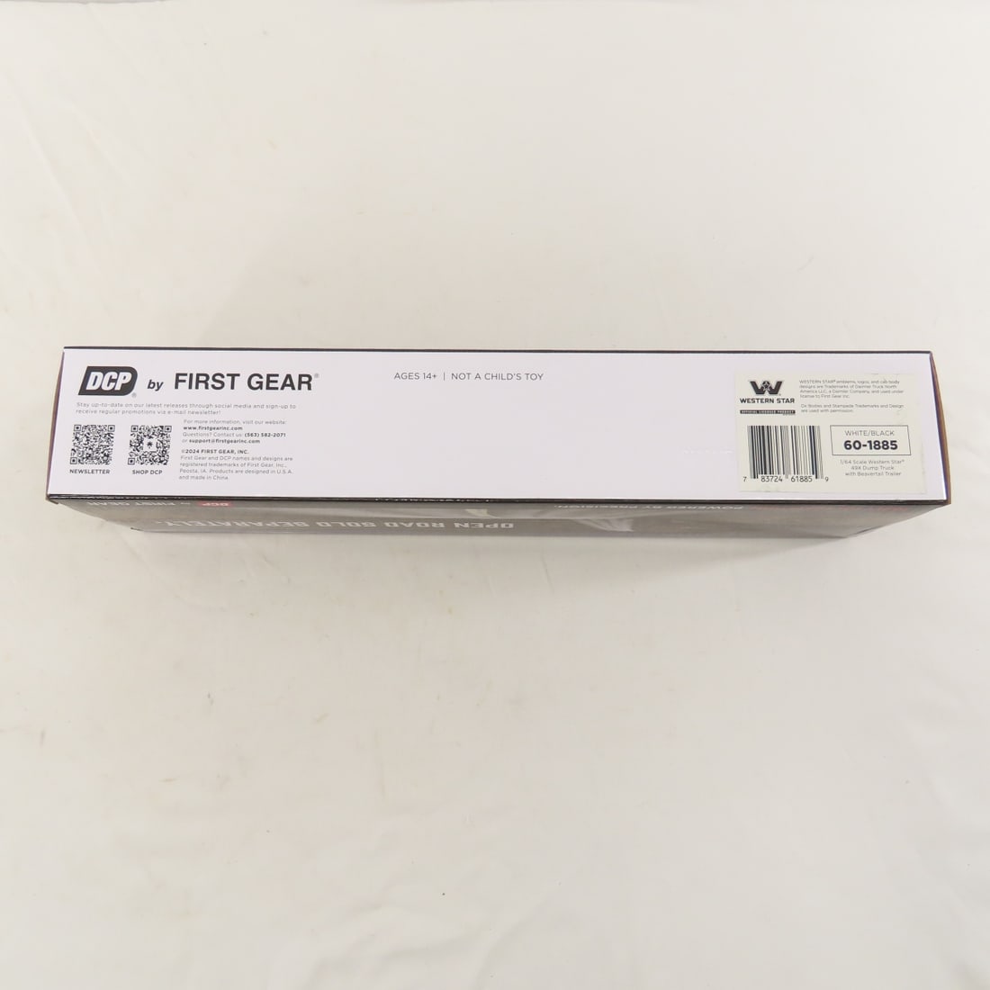 DCP First Gear 1:64 Western Star Black Dump Truck - 10