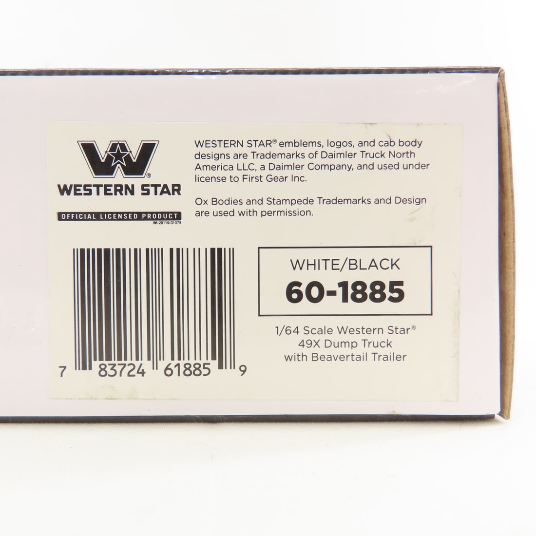 DCP First Gear 1:64 Western Star Black Dump Truck - 11