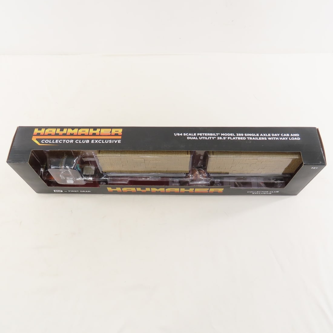DCP First Gear 1:64 Scale Peterbilt w/Hay Trailers - 9
