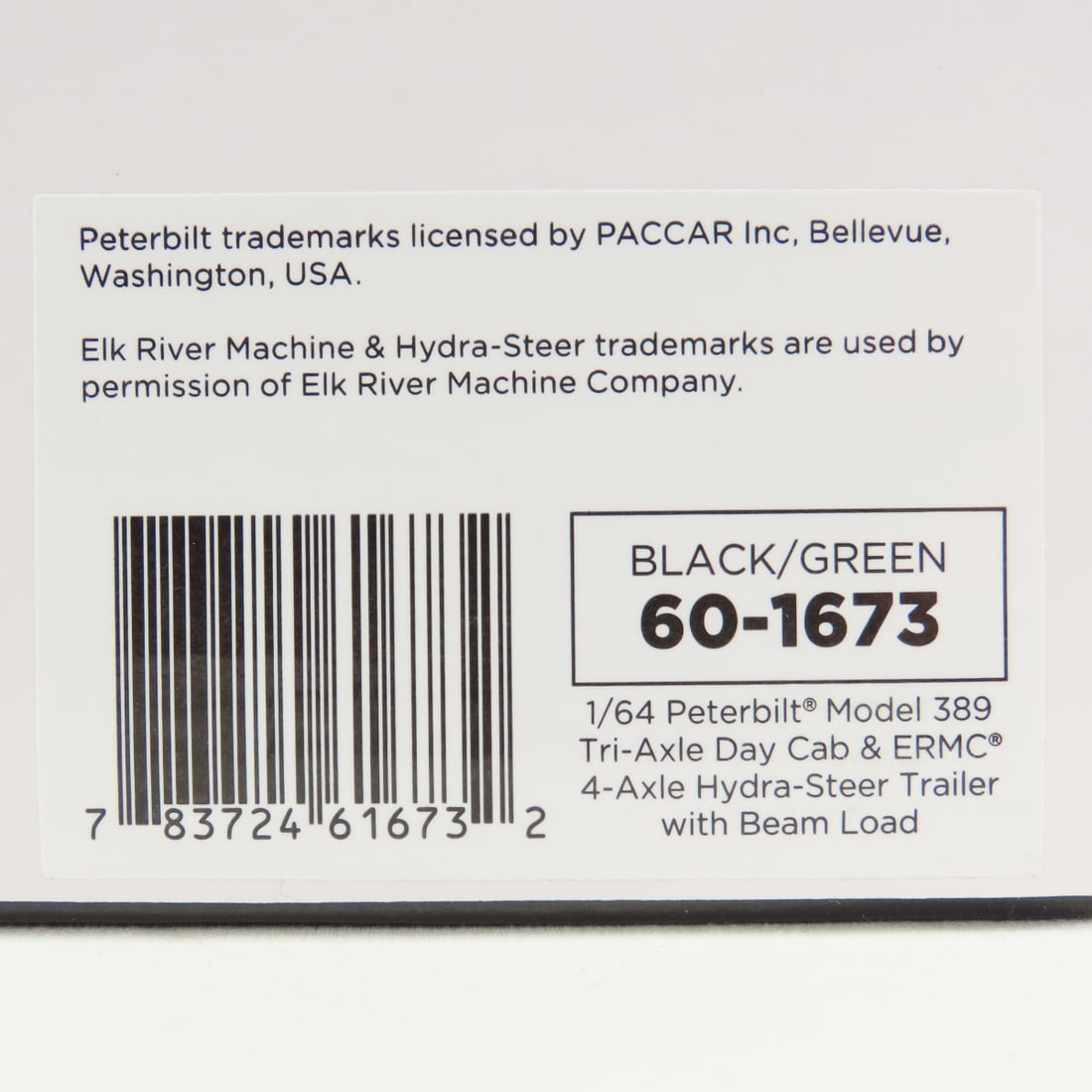 DCP First Gear 1:64 Peterbilt 389 w Beam Load - 16