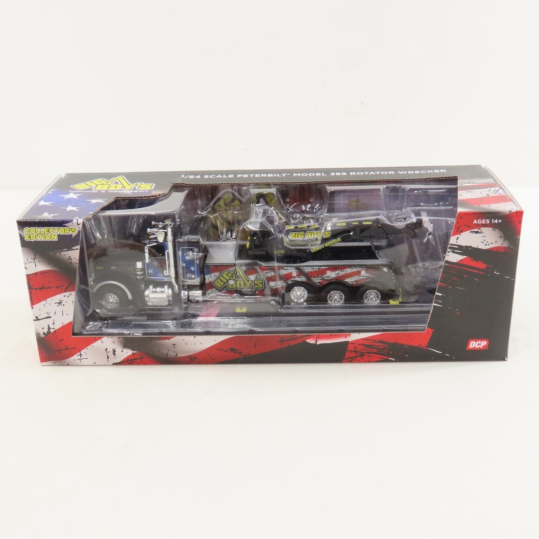 DCP First Gear 1:64 Peterbilt 1150 Rotator Wrecker: DCP First Gear 1:64 Peterbilt 1150 Rotator Wrecker - SNT Tri-State Towing Red 60-1801 1/64 Scale Peterbilt Model 389 Day Cab & Century Model 1150 Rotator Wrecker. Lot Size: 10x4x3" 1 lb All