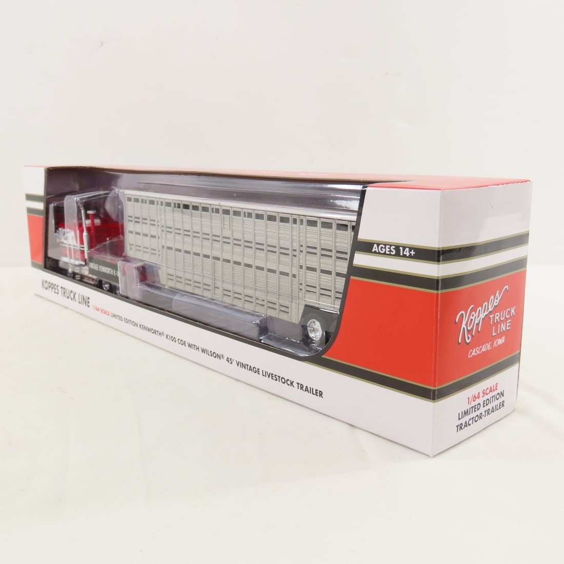 DCP First Gear 1:64 Kenworth Koppes K100 w/Trailer - 8