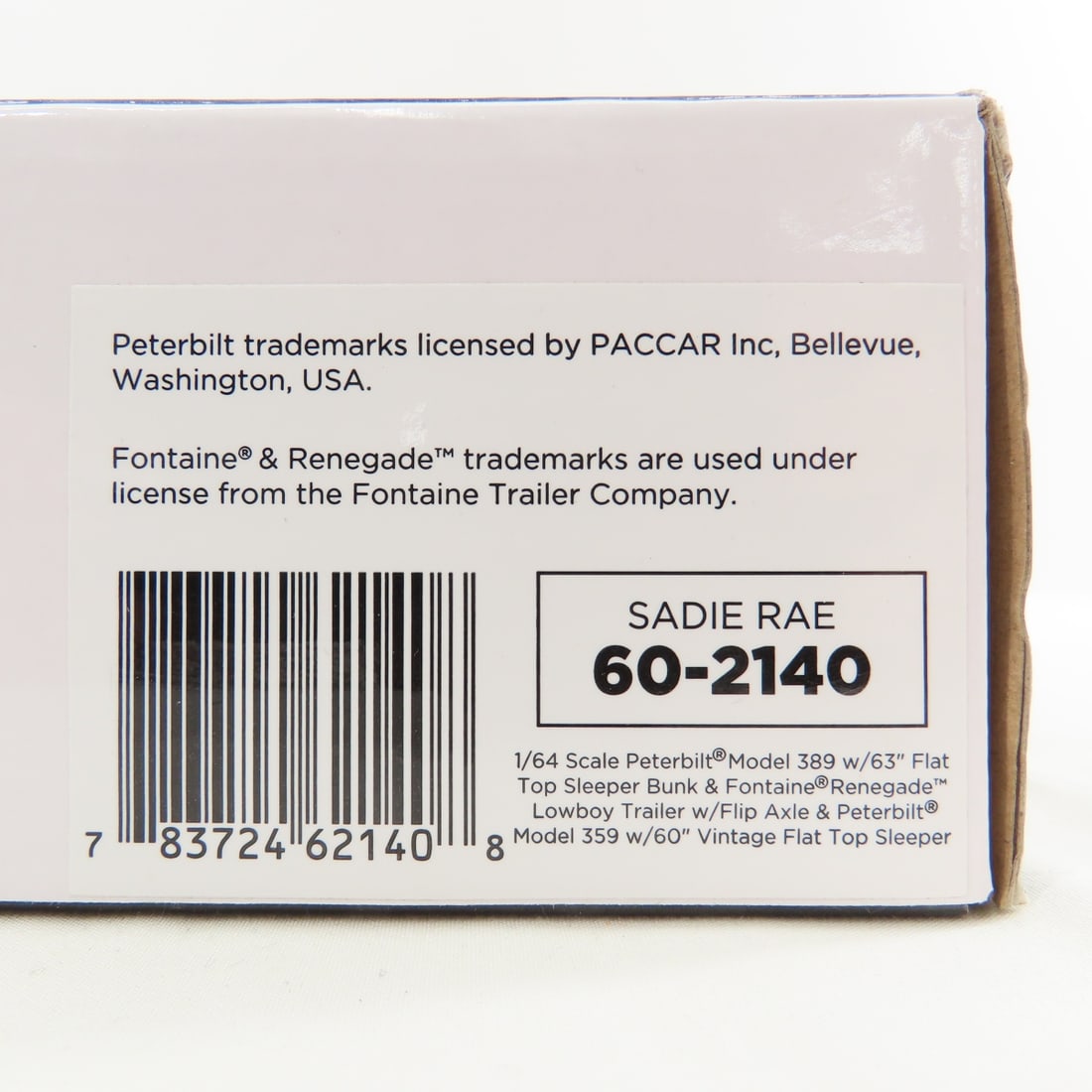 DCP First Gear 1:64 Peterbilt 389 with Sleeper - 11