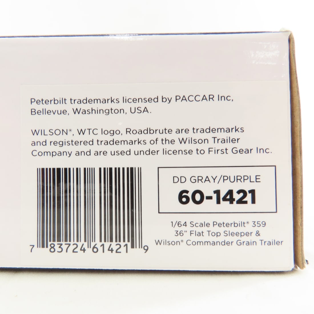 DCP First Gear 1:64 Peterbilt 359 w/Wilson Trailer - 11