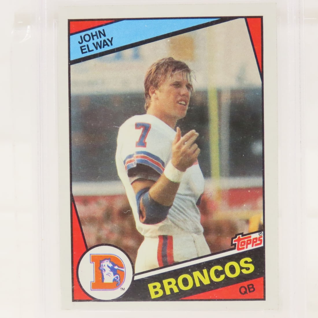 1984 Topps John Elway #63 PSA 8 NM-MT Rookie - 2