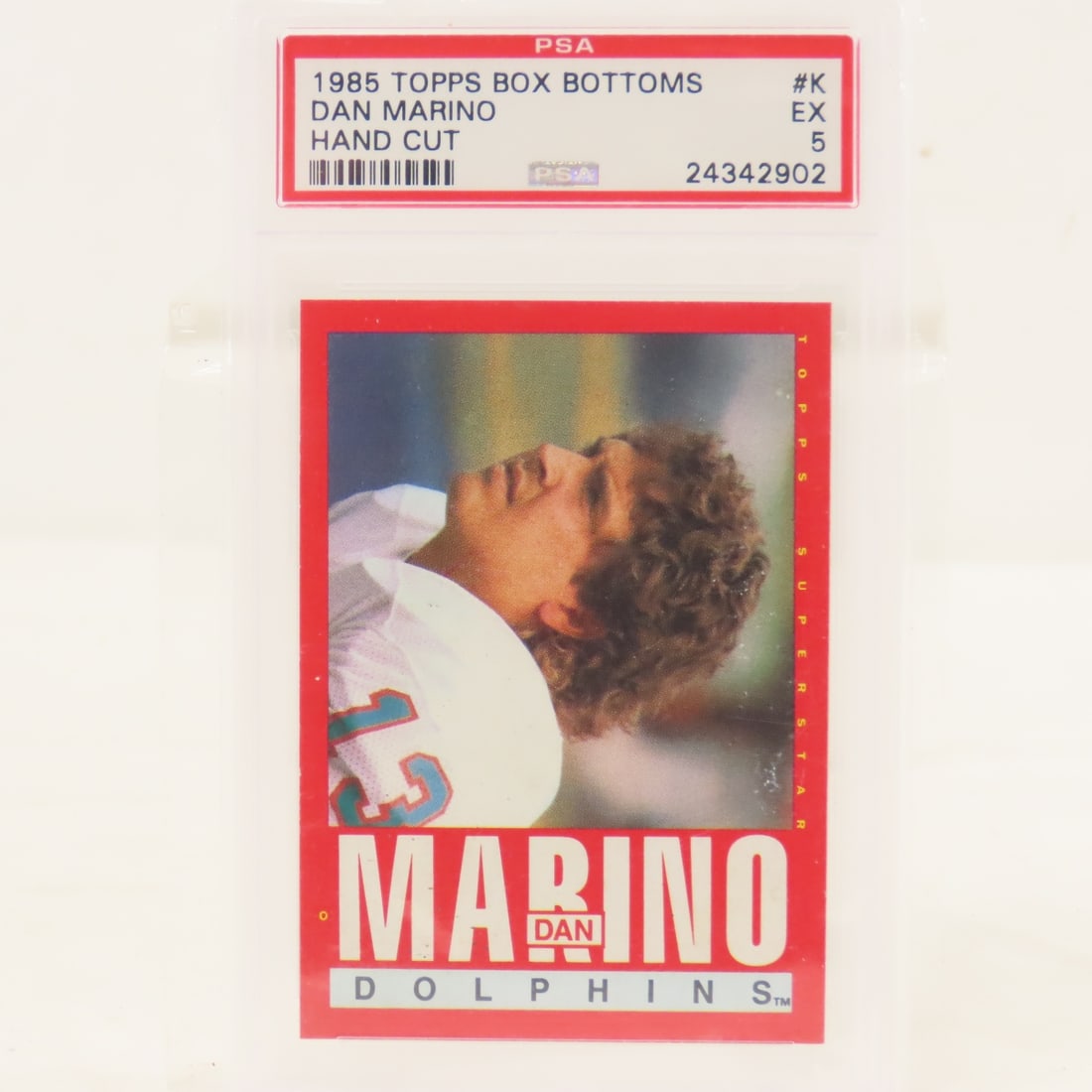 3 1985 Topps Box Bottoms Football Cards PSA 5 EX - 10
