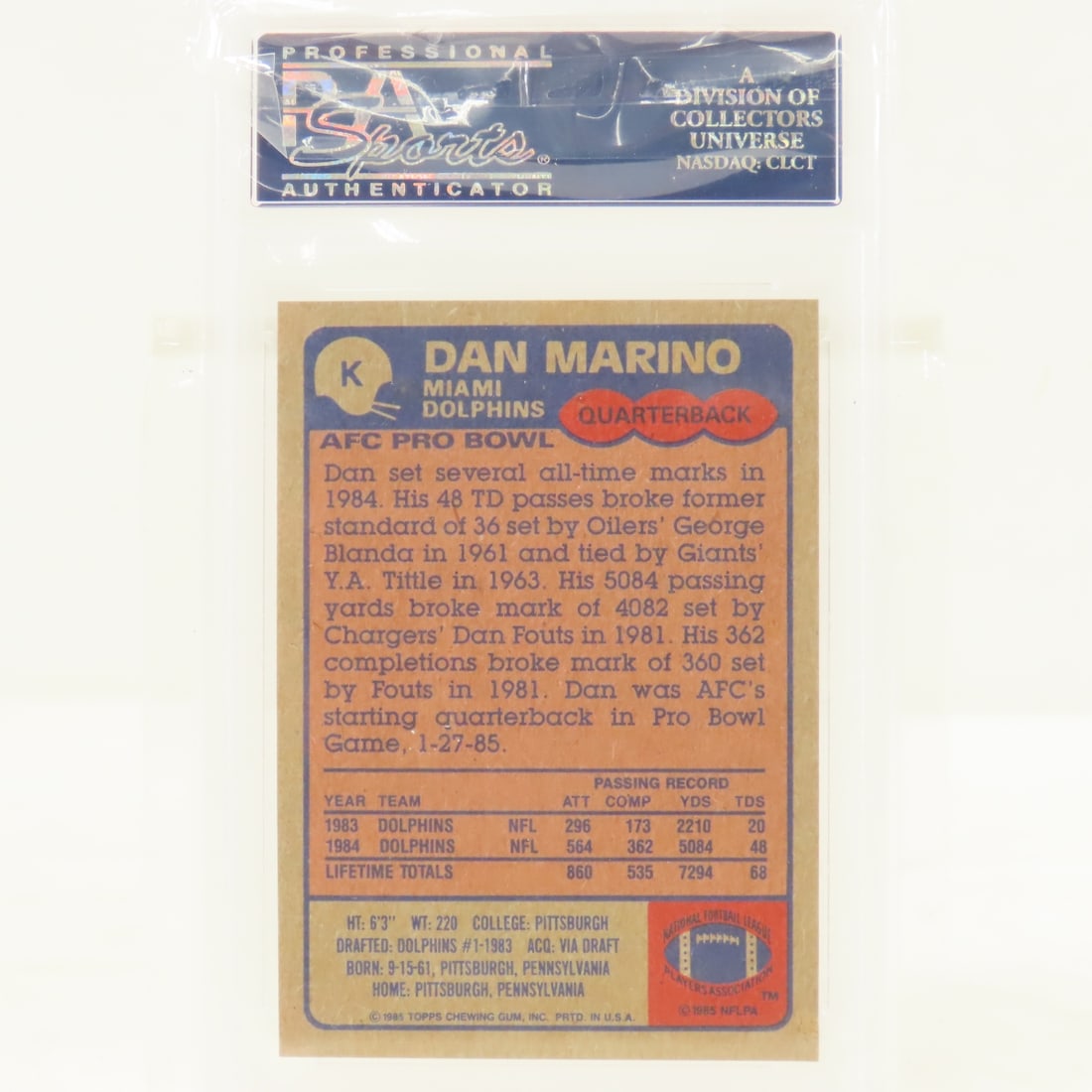3 1985 Topps Box Bottoms Football Cards PSA 5 EX - 12