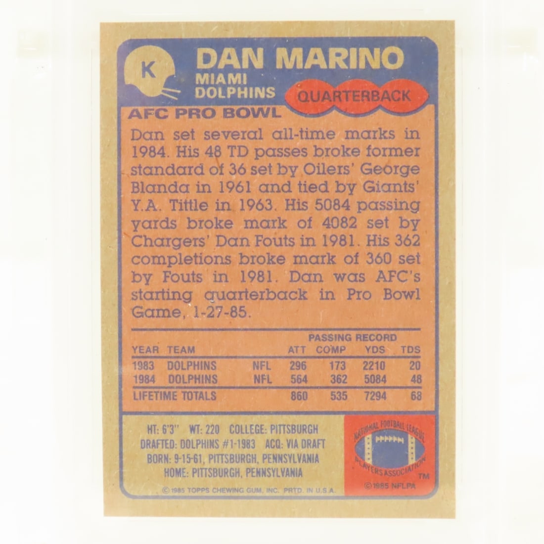 3 1985 Topps Box Bottoms Football Cards PSA 5 EX - 13