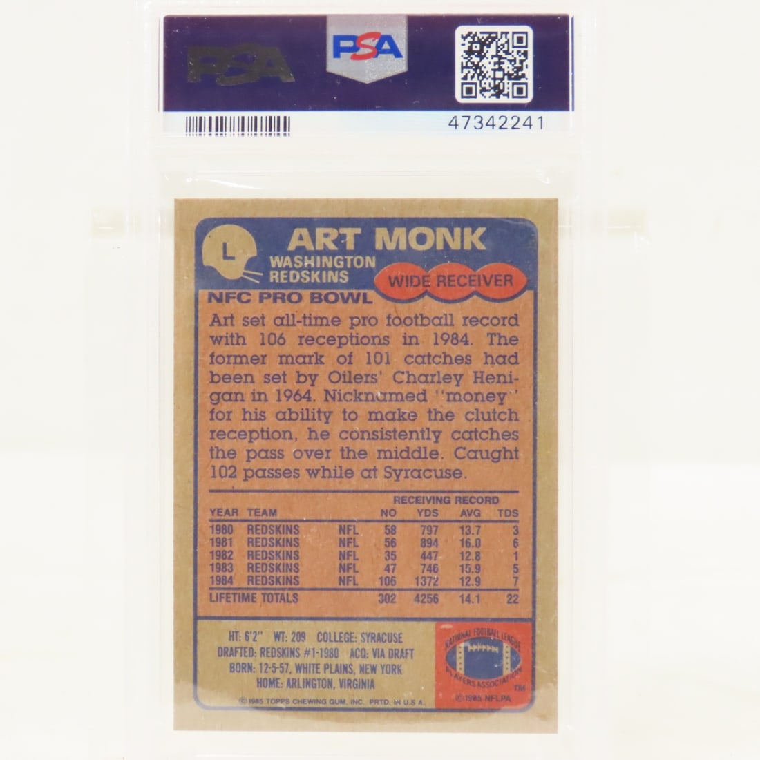 3 1985 Topps Box Bottoms Football Cards PSA 5 EX - 4
