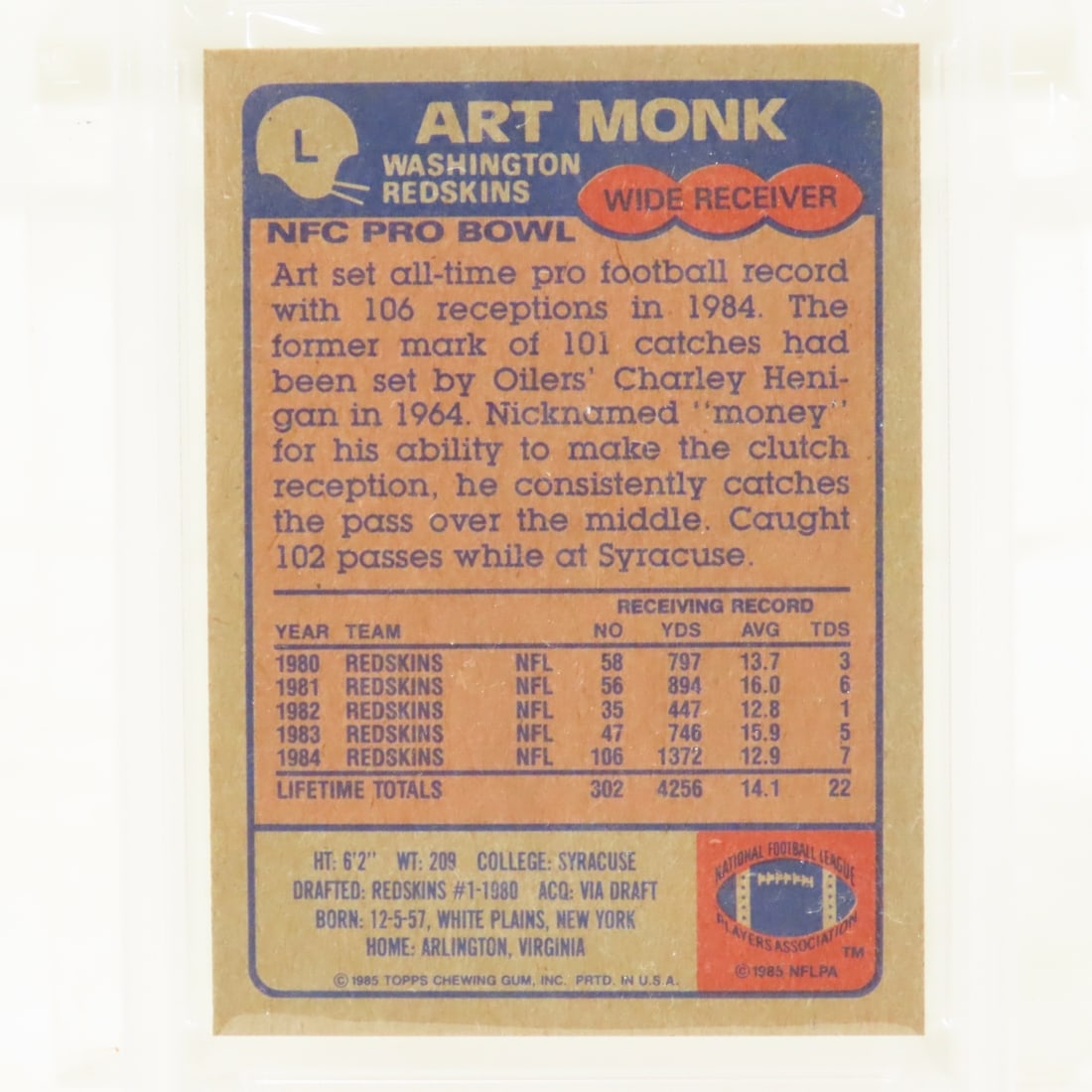 3 1985 Topps Box Bottoms Football Cards PSA 5 EX - 5