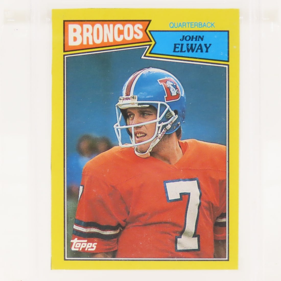 1987 Topps Box Bottoms John Elway #D PSA 8 NM-MT - 2