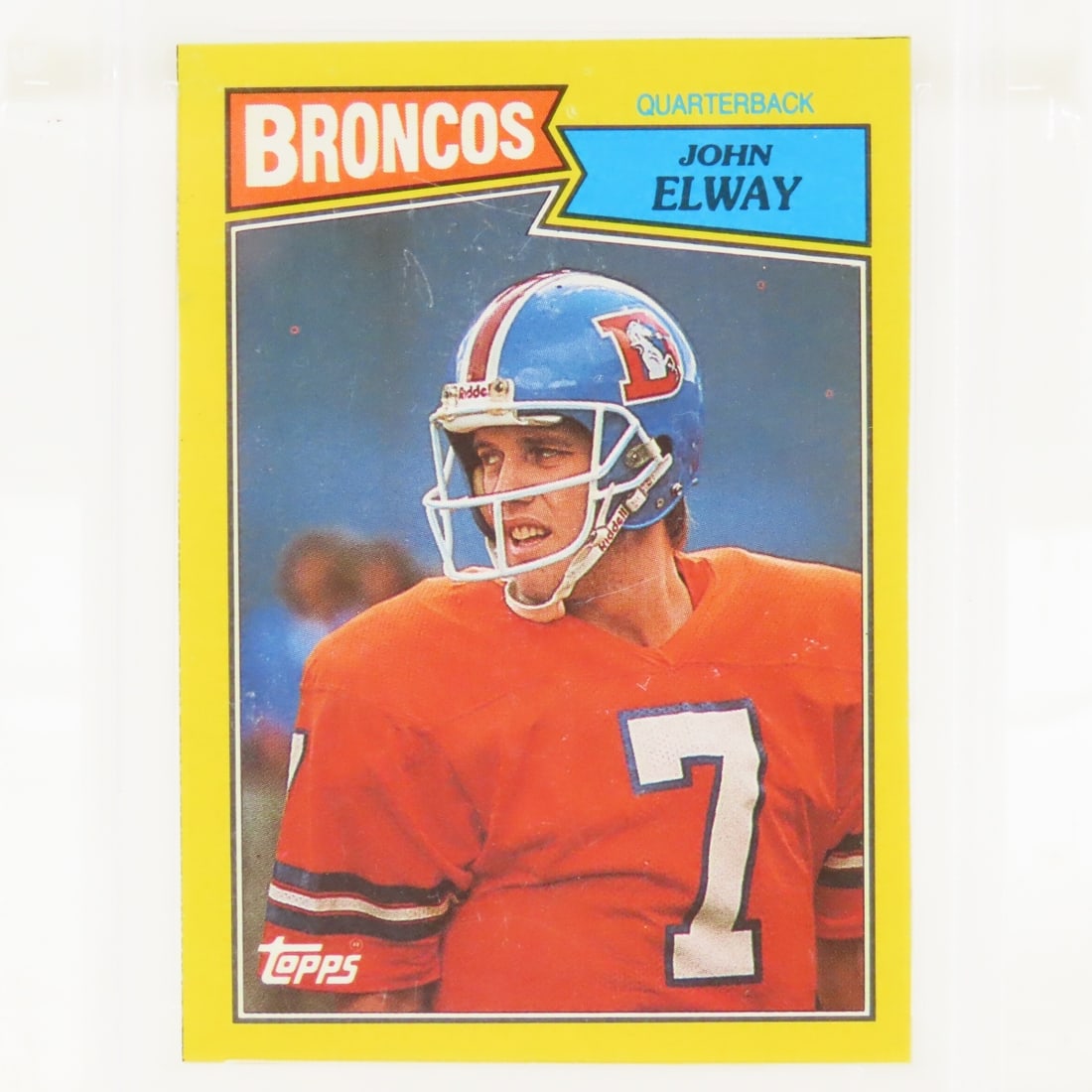 1987 Topps Box Bottoms John Elway #D PSA 7 NM-MT - 2