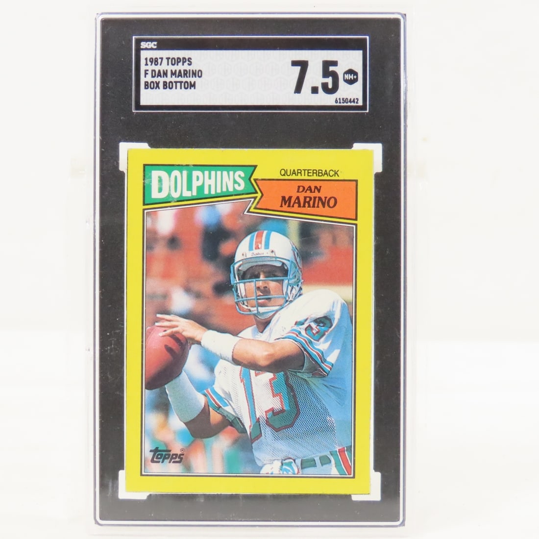 1987 Topps Box Bottoms Dan Marino #F SGC 7.5 NM+ (1 of 4)