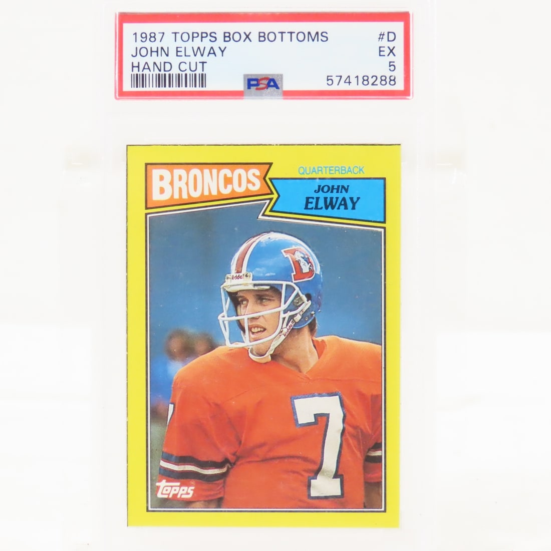 3 1987 Topps Box Bottoms Football Cards PSA 5 EX - 2