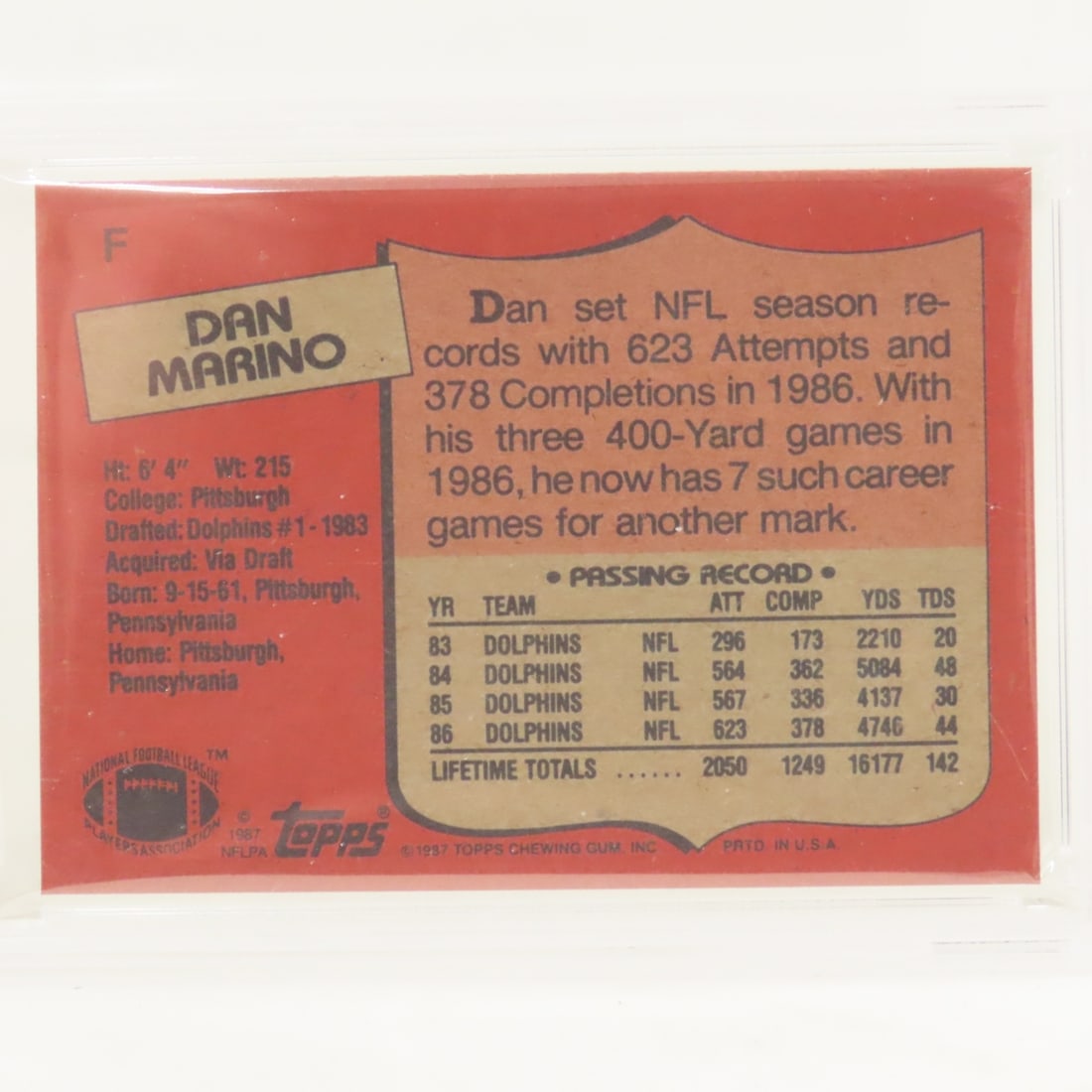 3 1987 Topps Box Bottoms Football Cards PSA 5 EX - 9