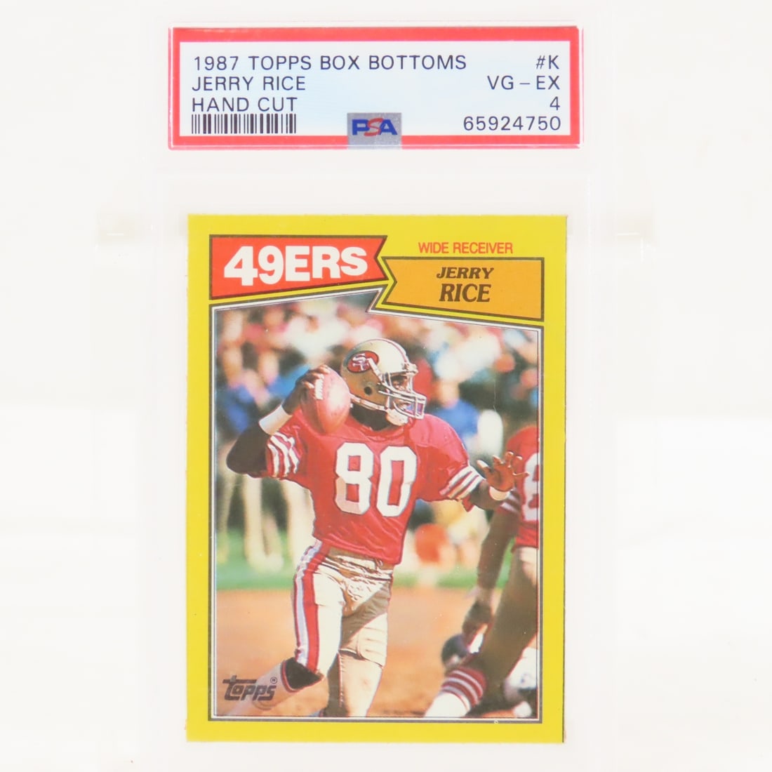 4 1987 Topps Box Bottoms Football Cards PSA 3 & 4 - 10