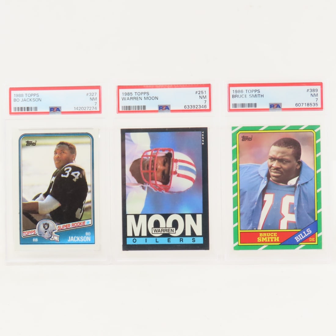 3 PSA 7 NM Graded 1980's Topps Football Cards (1 of 13)