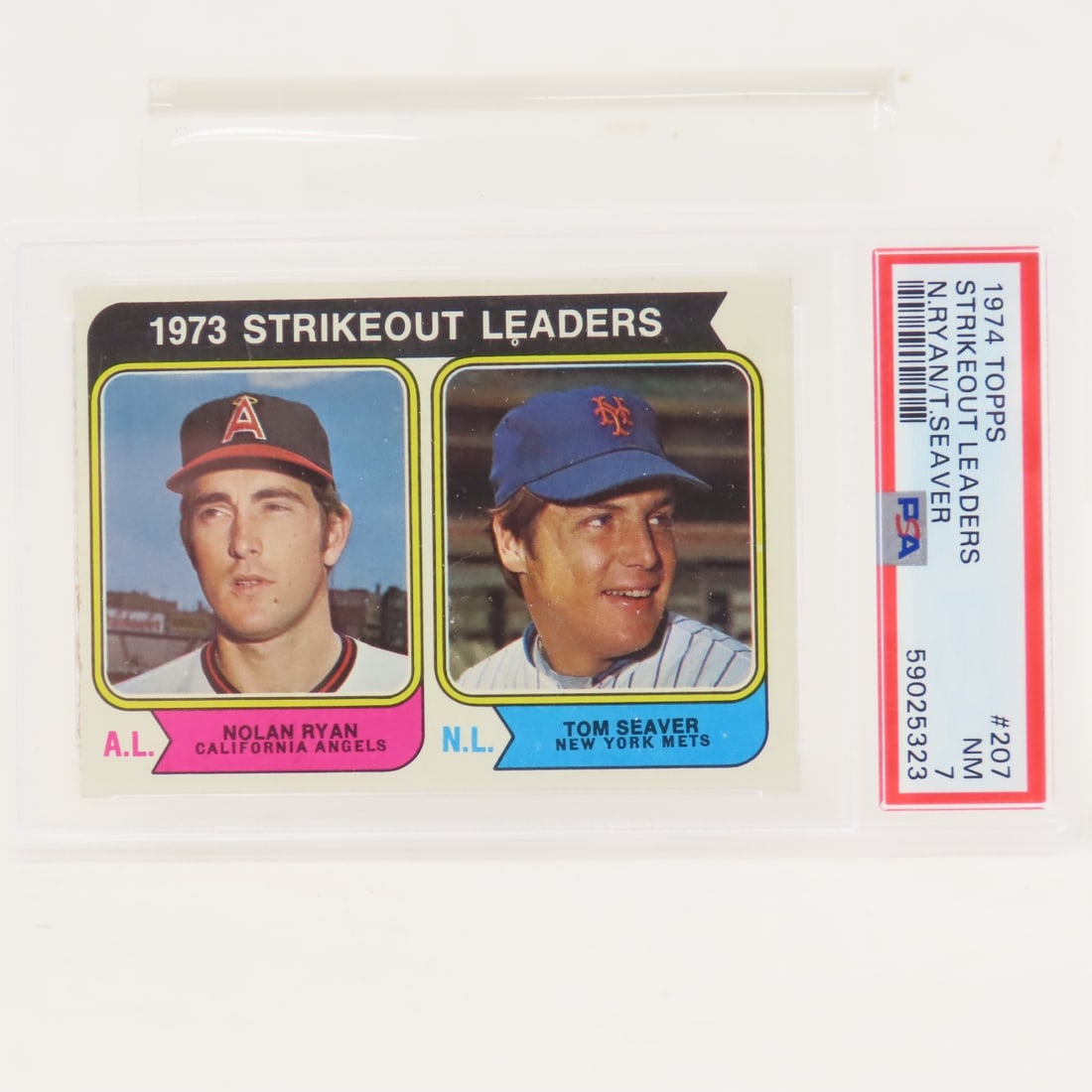 1974 Topps Strikeout Leaders #207 PSA 7 NM (1 of 5)