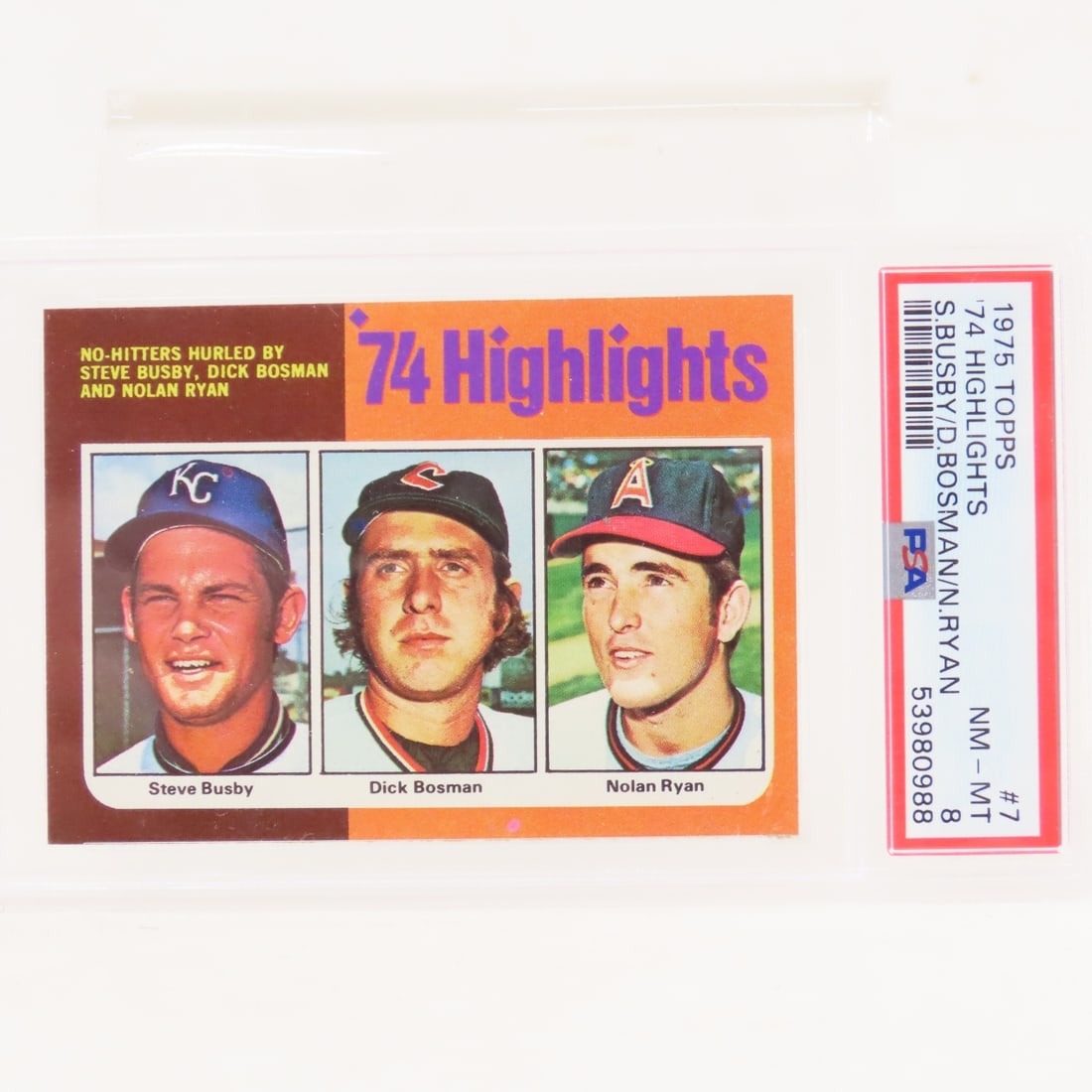 1975 Topps '74 Highlights #7 PSA 8 NM-MT (1 of 5)