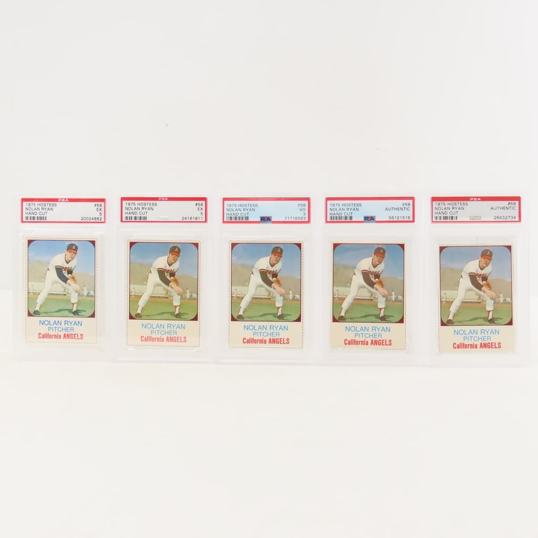 5 1975 Hostess Nolan Ryan Hand Cut PSA graded (1 of 11)