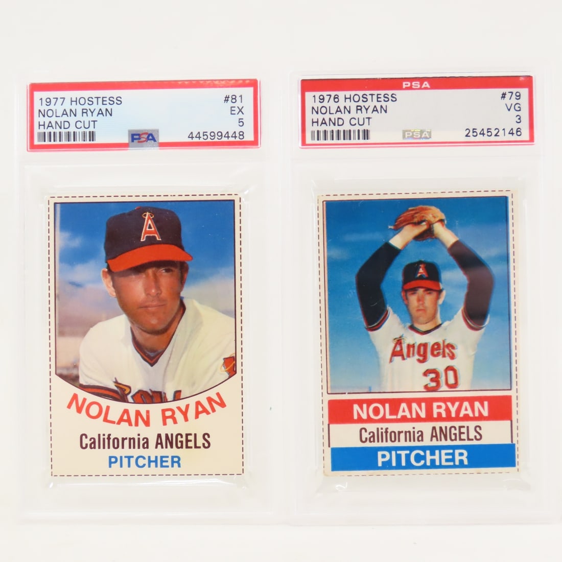 1976 & 1977 Hostess Nolan Ryan Cards PSA 3&5 (1 of 9)