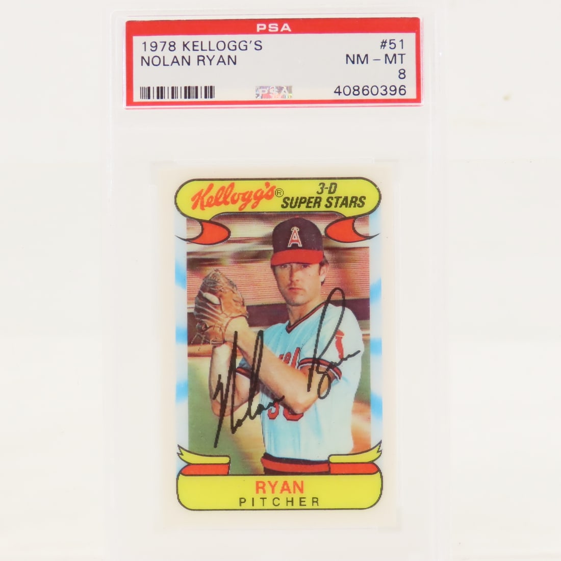 1978 Kellogg's Nolan Ryan #51 PSA 8 NM-MT: 1978 Kellogg's Nolan Ryan #51 PSA 8 NM-MT - Lot Size 5.5x3.5x2" 1 LB All information and photos are intended to be as accurate as possible, but errors are possible. No item may be returned or refused 