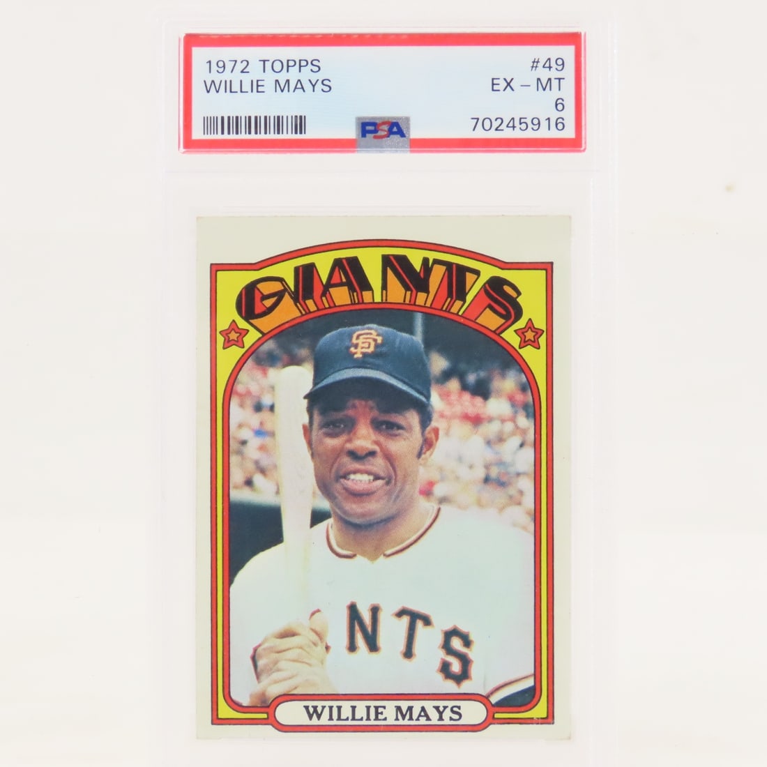 1972 Topps Willie Mays #49 PSA 6 EX-MT (1 of 4)