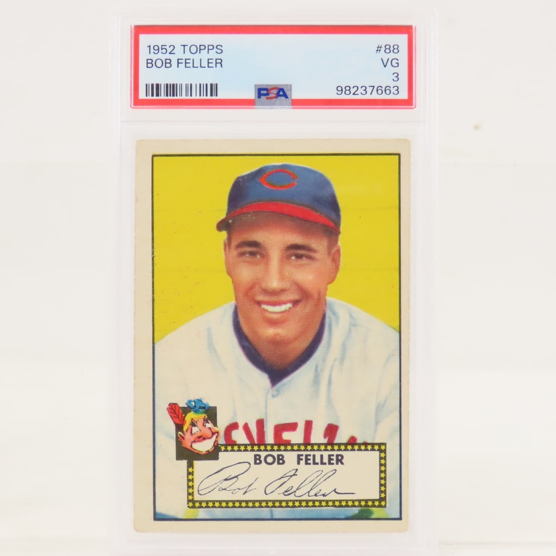 1952 Topps Bob Feller #88 PSA VG 3 (1 of 4)