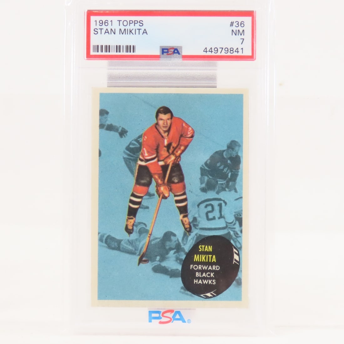 1961 Topps Stan Mikita #36 PSA 7 NM (1 of 4)