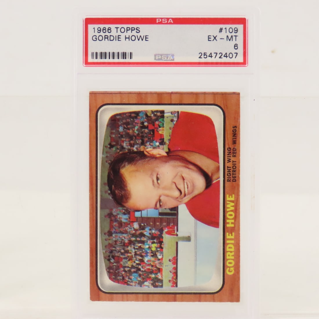 1966 Topps Gordie Howe #109 PSA 6 EX-MT - 5