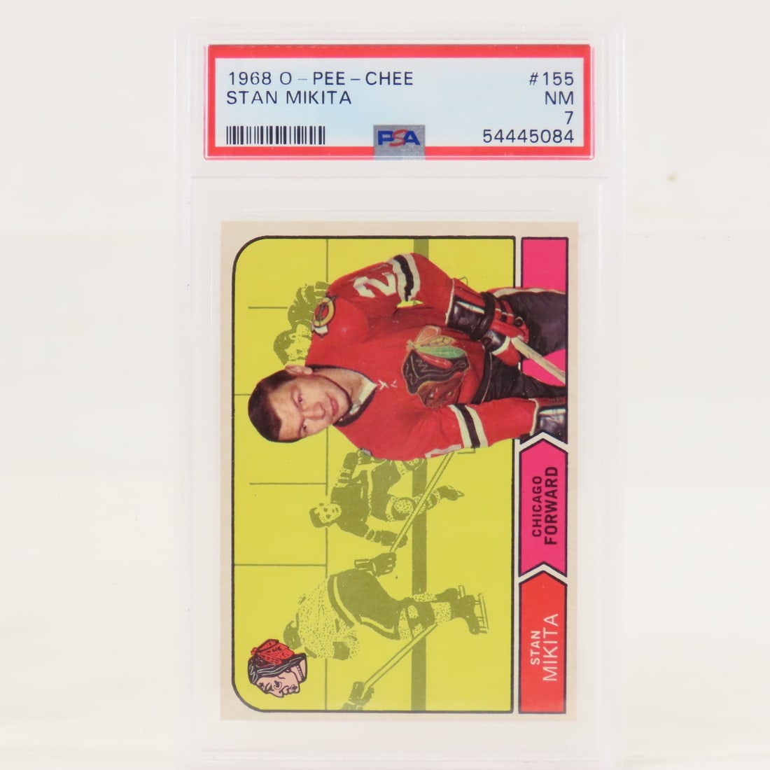 1968 O-PEE-CHEE Stan Mikita #155 PSA 7 NM - 5