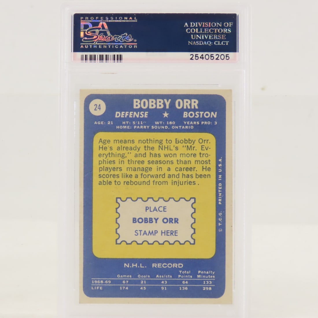 1969 Topps Bobby Orr #24 PSA 4.5 VG-EX - 3