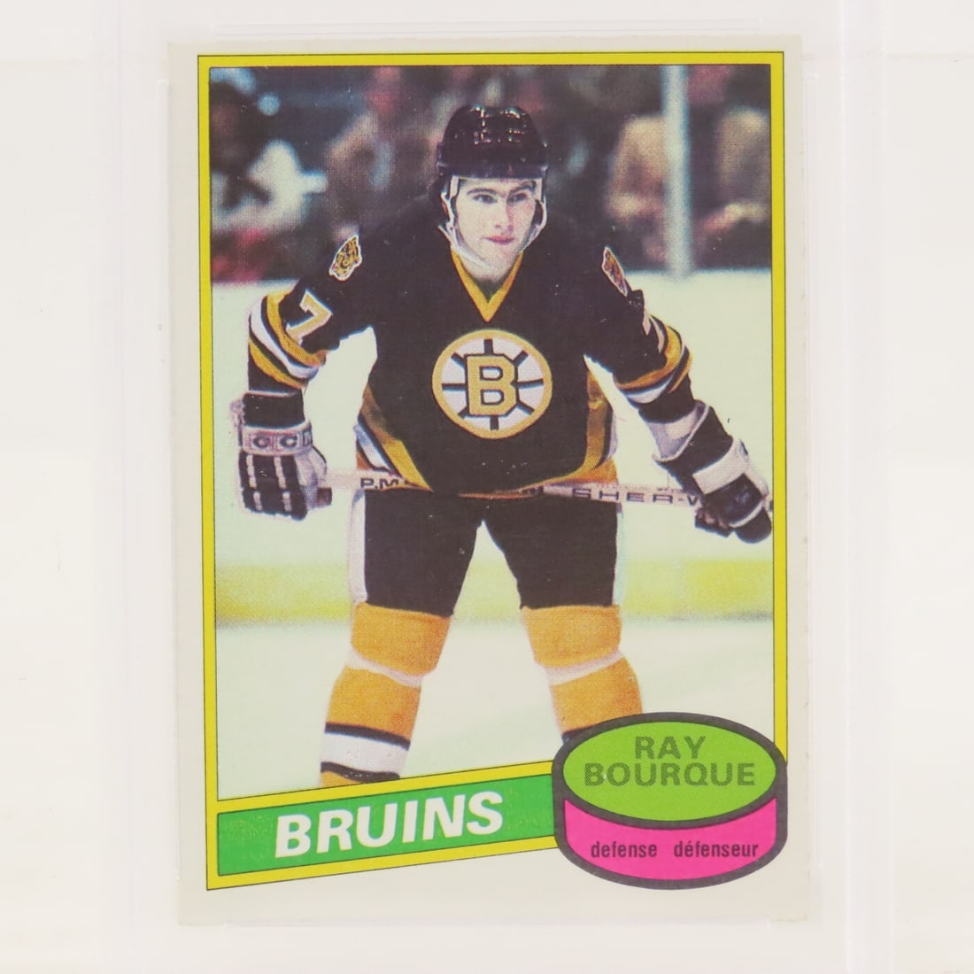 1980 O-PEE-CHEE Ray Bourque #140 PSA 6 EX-MT RC - 2