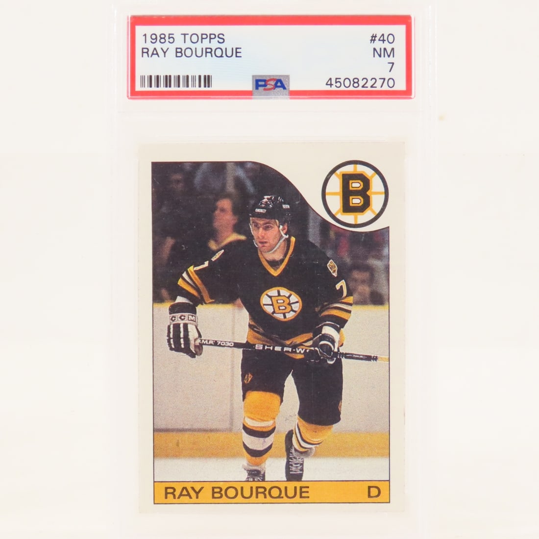 5 PSA Graded Ray Bourque Hockey Cards 1981-1985 - 8