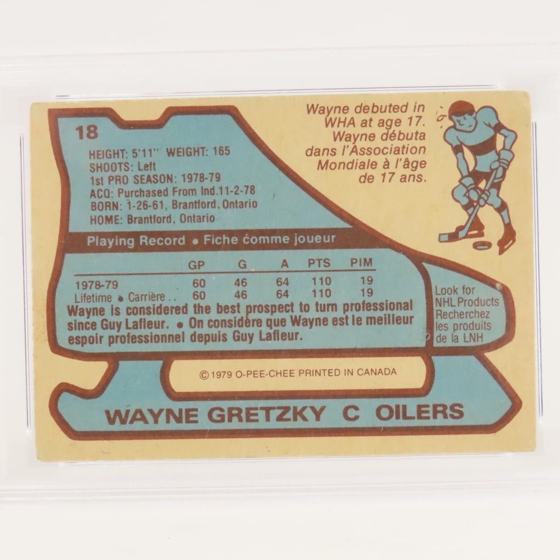 1979 O-PEE-CHEE Wayne Gretzky #18 PSA 2 Good - 4