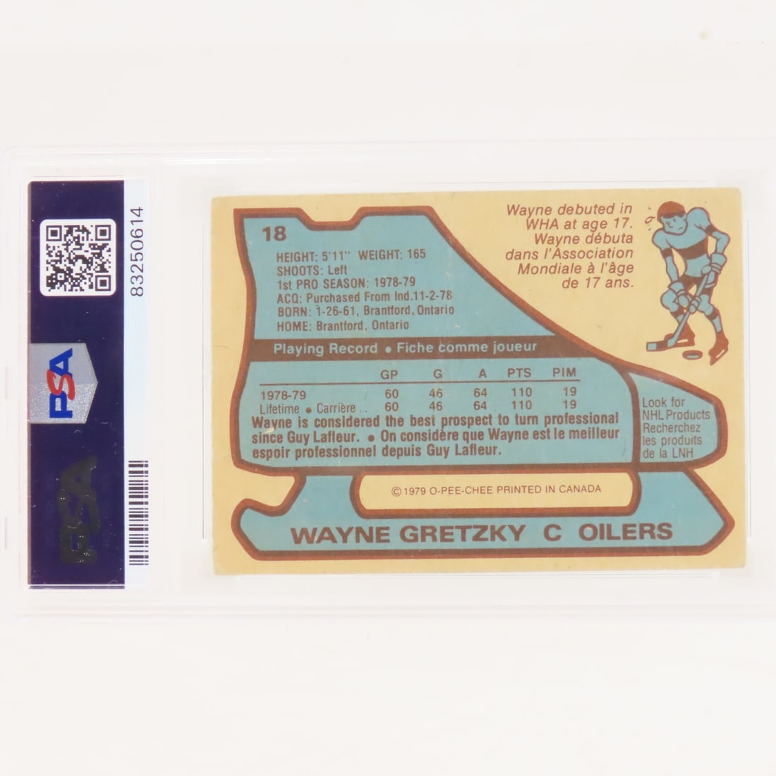 1979 O-PEE-CHEE Wayne Gretzky #18 PSA 1 PR - 3