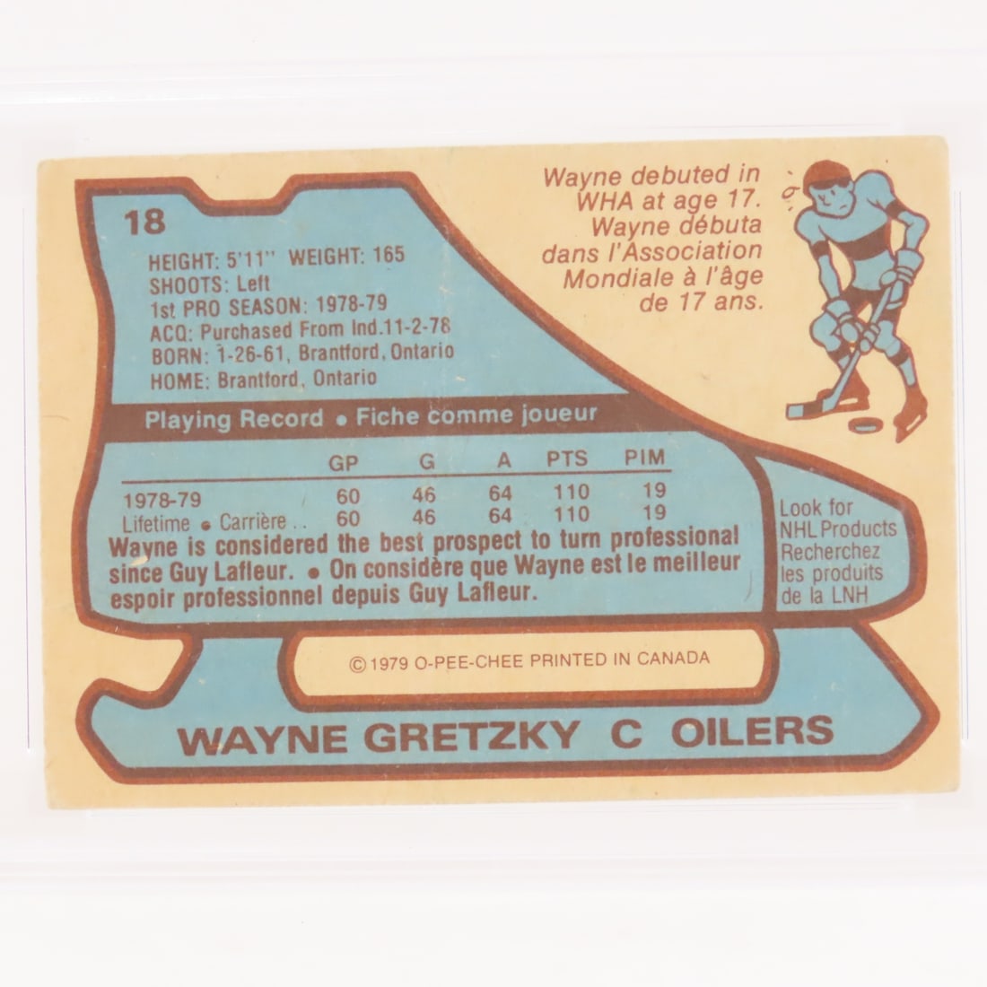 1979 O-PEE-CHEE Wayne Gretzky #18 PSA 1 PR - 4