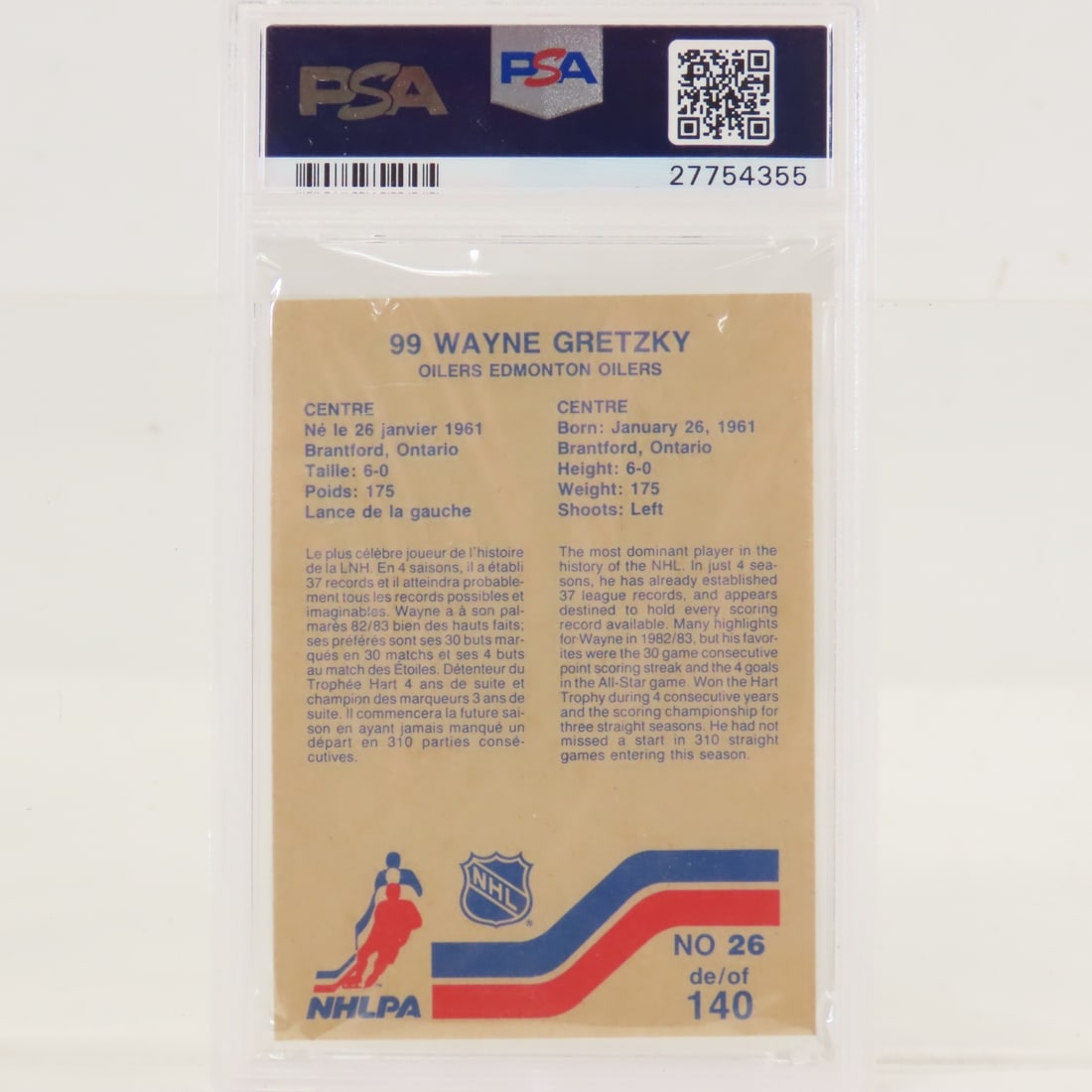 1981, 1982, 1983 PSA Wayne Gretzky Hockey Cards - 4