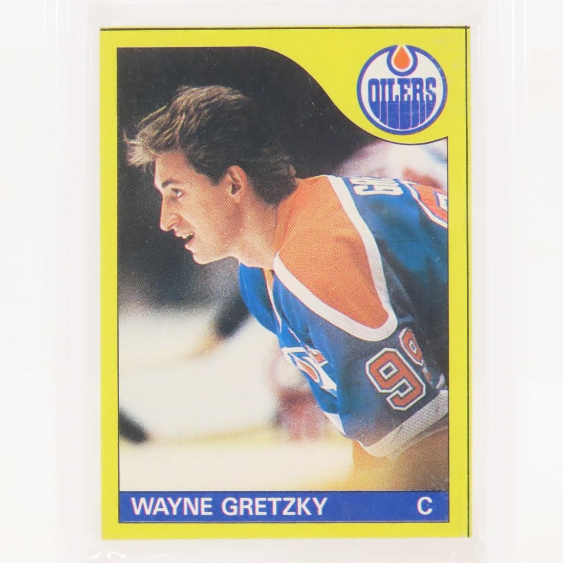 1985 Topps Wayne Gretzky Box Bottoms #G PSA 6 EXMT - 2