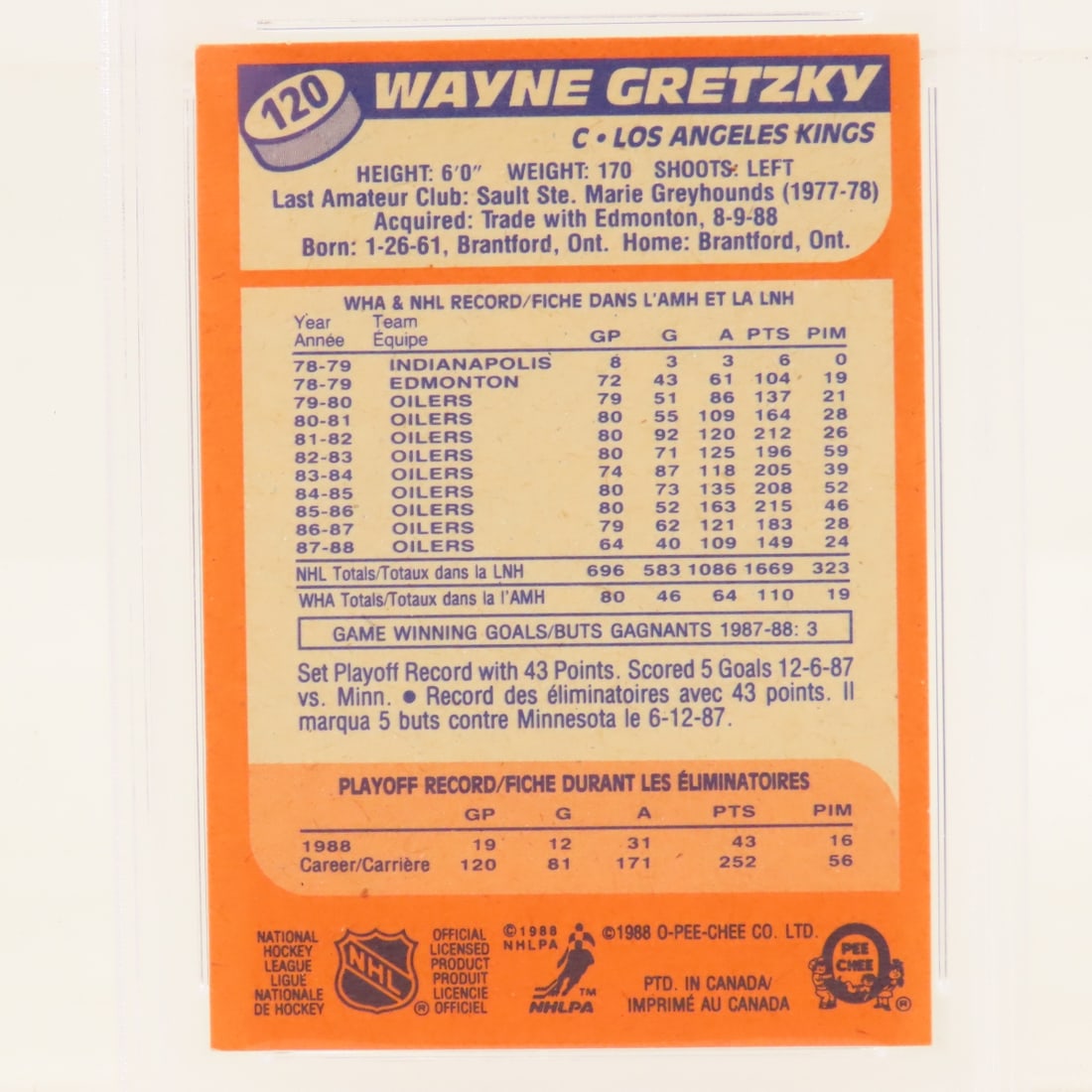 4 PSA Graded Wayne Gretzky Hockey Cards 1988-1991 - 5