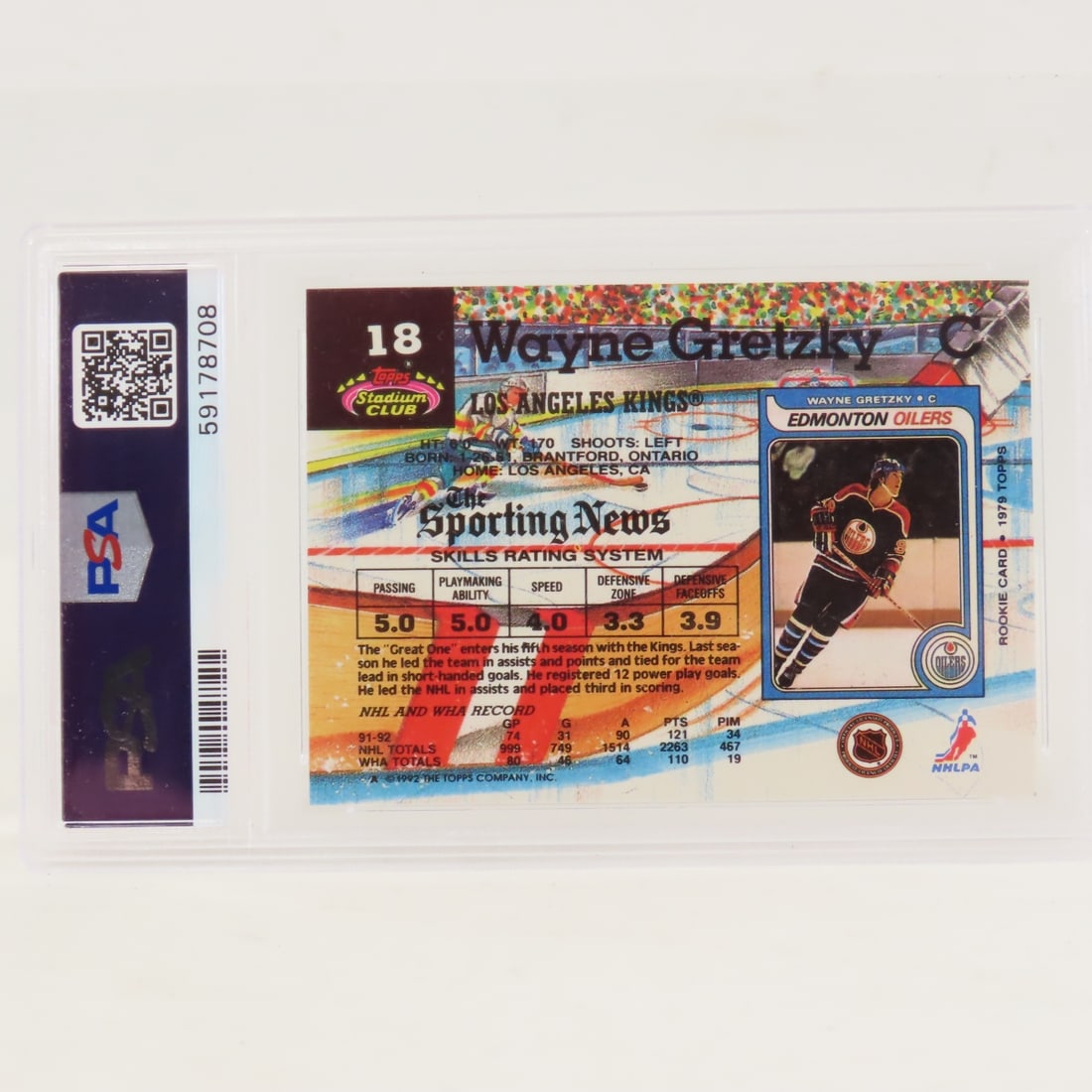 4 PSA 7&9 1992-2009 Wayne Gretzky Hockey Cards - 16