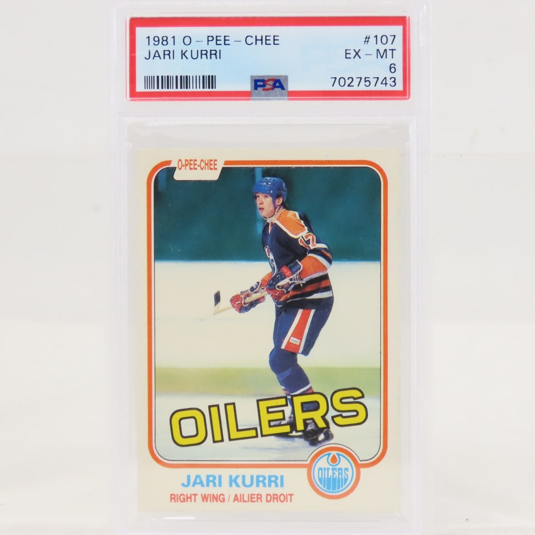 1981 PSA graded O-PEE-CHEE & Topps Jari Kurri RC - 2