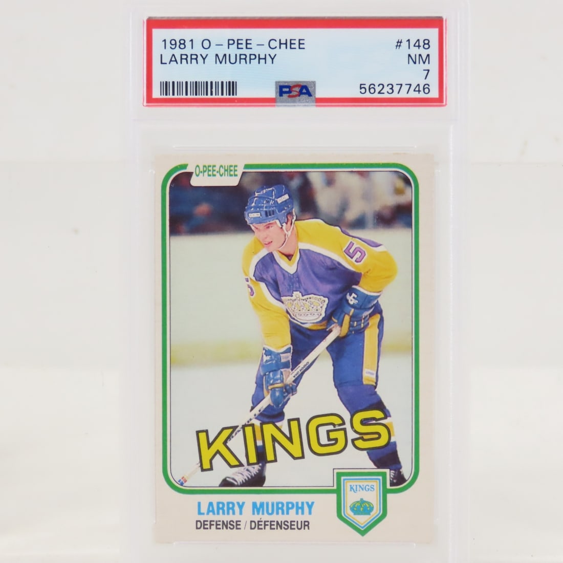 1981 O-PEE-CHEE Larry Murphy #148 PSA 7 NM RC (1 of 4)