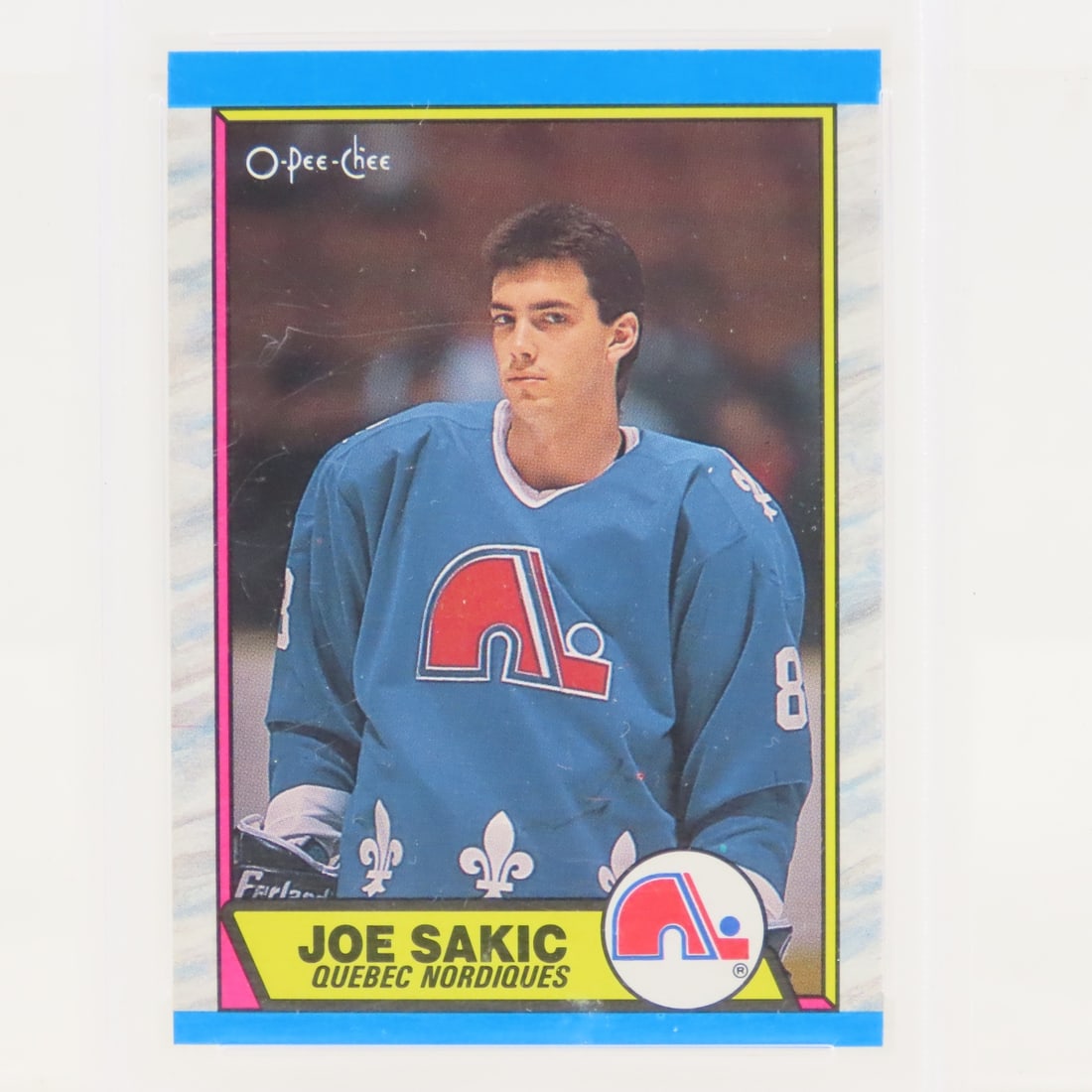 1989 O-PEE-CHEE Joe Sakic #113 PSA 8 & Topps PSA 6 - 3