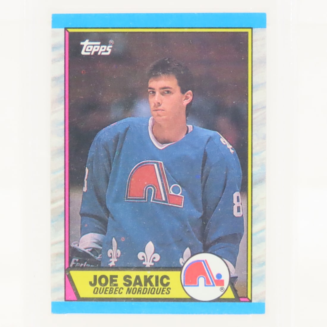 1989 O-PEE-CHEE Joe Sakic #113 PSA 8 & Topps PSA 6 - 7