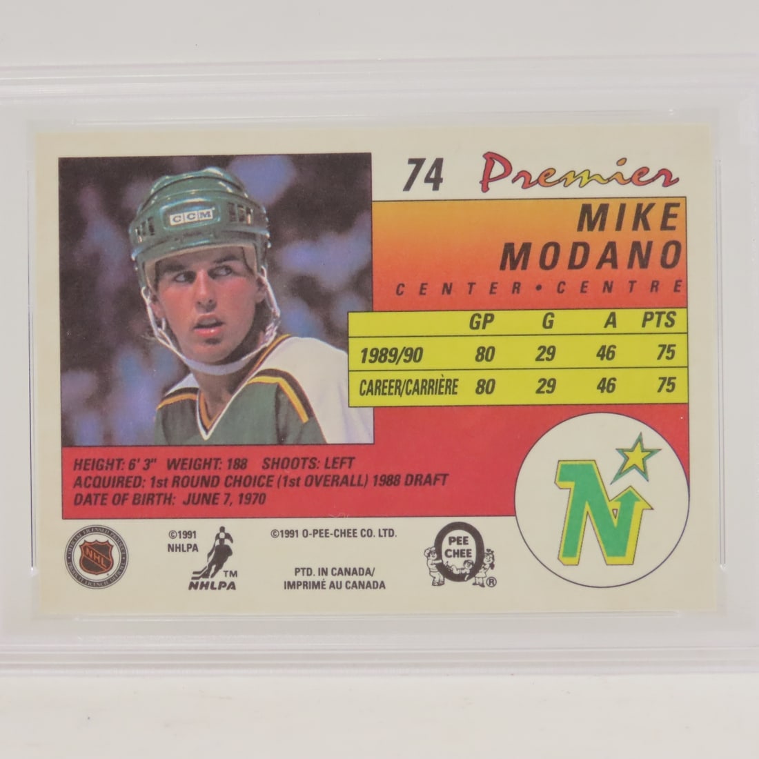 3 1990 Mike Modano Rookie Cards PSA 9 Mint - 5