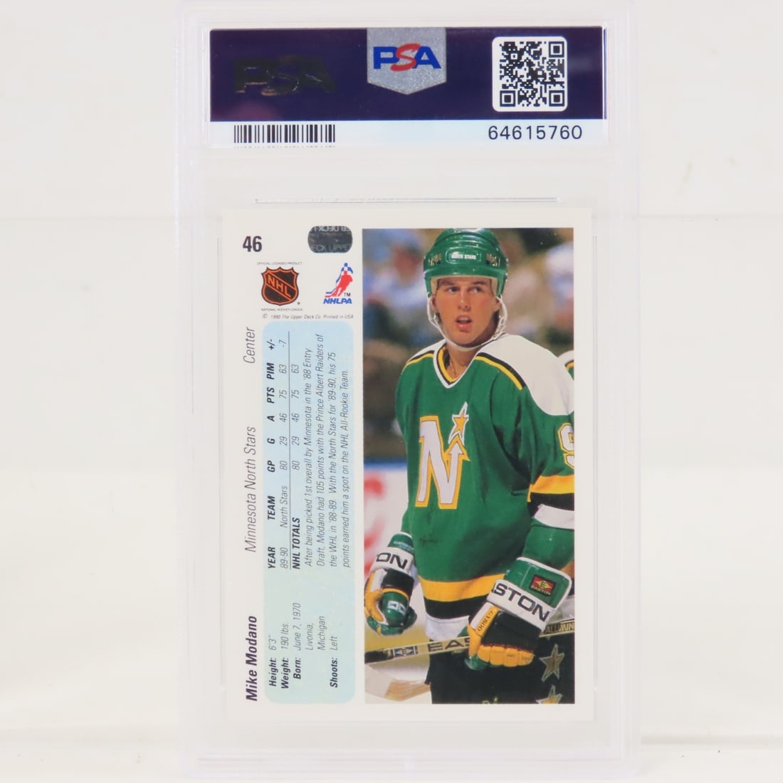3 1990 Mike Modano Rookie Cards PSA 9 Mint - 8